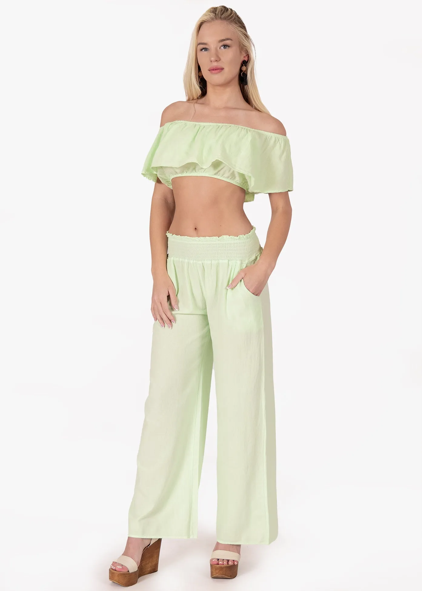 'Ximena' Wide Leg Pants